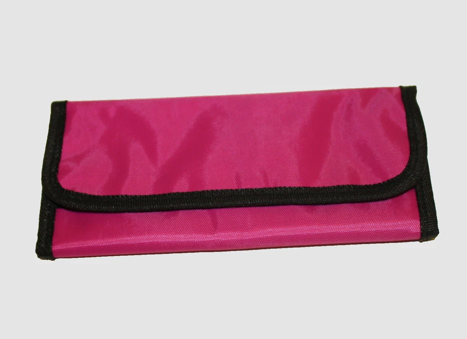 10x Instrumentenetui pink mit Klettverschluss Maniküre Pediküre Instrumente Etui - Bild 1 von 2