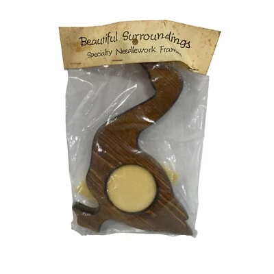 Goose Duck Wooden Needlework Frame Vintage Country Primitive - Image 1 of 2