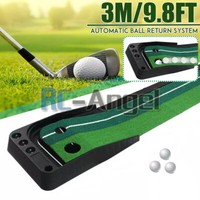 【30%OFF】 ICECORAL Cryst System, Return Ball Auto with Mats Green Putting Golf Indoor その他ゴルフ用品 ICECORAL Indoor Golf Putting Green Mats with Auto Ball Return