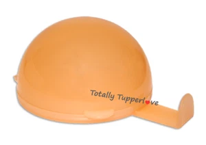 Contenedor redondo colgante para nevera Tupperware Forget-Me-Not naranja nuevo de lote antiguo ❤️ - Imagen 1 de 2