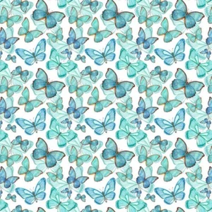 100% Cotton Digital Fabric Papillon Butterfly 140cm Wide - Picture 1 of 1