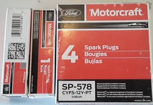 * 6 GENUINE FORD Motorcraft SP578 Engine Ignition Spark Plug Lincoln CYFS-12Y-PT - Picture 1 of 7