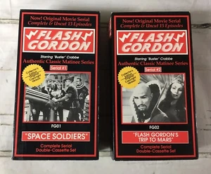 Flash Gordan (VHS 4 Tape Set) Space Soldiers - Trip to Mars - Free Shipping - Picture 1 of 8