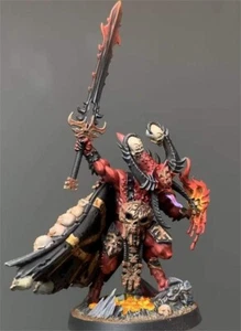 Bloodmaster Herald of Khorne Skulltaker Warhammer 40K Miniatures Presale Painted - Foto 1 di 4