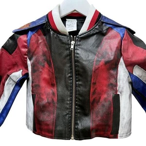 DISNEY Evie Jacket Girls Size 9/10 Descendants 3 Faux Leather Halloween Costume - Picture 1 of 8