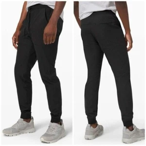 Pantalone Lululemon Uomo XL ABC Pista Atletica Nero - Foto 1 di 15