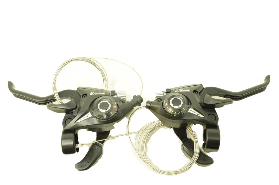 Pair Shimano Altus ST-EF51-8 EZI STI Shifters 24 Speed, 2 Finger Brake Lever - Image 1 of 1