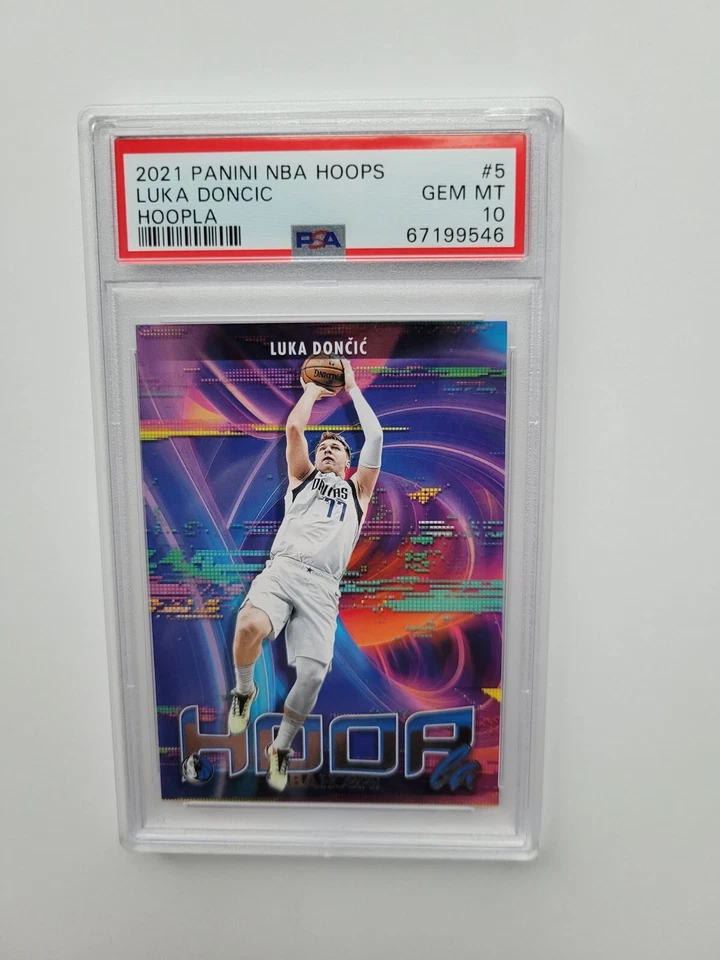 2021-22 Hoops Luka Doncic Hoopla PSA 10 - Image 1 of 1
