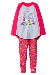 Shopkin Girls Sneaky Wedge Apple Blossom Cupcake Chic Pajamas Sleep Set Medium - Picture 1 of 1
