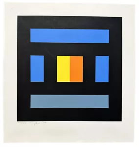 Ian Tyson Diversions XII 1970 Signed Limited Edition Silkscreen Abstract Art - Foto 1 di 4