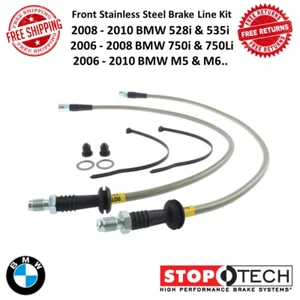 StopTech Centric Front Stainless Steel Brake Line Kit For 2002-2010 BMW Models - Bild 1 von 12
