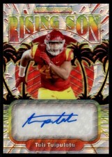 2023 Wild Card Alumination Rising Son Autograph Tuli Tuipulotu Auto 2/2 USC