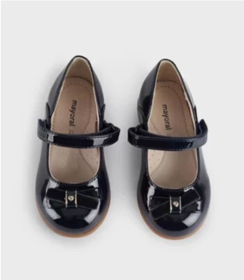 Mayoral Zapatos Elegantes de Niña Bailarinas para Ceremonia Niña de Charol Azul - Imagen 1 de 2