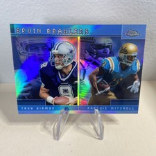 2001 Topps Chrome Combos REFRACTOR Troy Aikman Freddie Mitchell #TC6