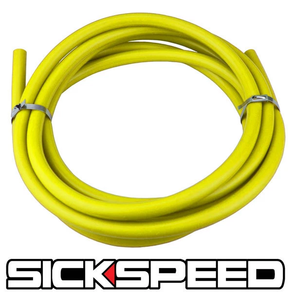 3 METERS YELLOW SILICONE HOSE FOR HIGH TEMP VACUUM ENGINE BAY DRESS UP 8MM AIR D - Image 1 of 1
