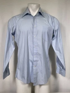 Yves Saint Laurent YSL Sky Blue Long Sleeve Dress Shirt Men's 15.5 32/33 - Picture 1 of 11