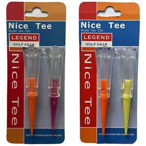 2025 Legend Golf Gear Bonito Tees 72mm Fuerte Duradero Reusable Entrenamiento - Imagen 1 de 3
