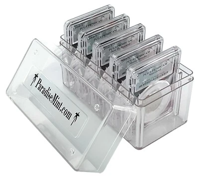 2000 S Clad Quarter 5 Coin Set PCGS PR70 Ultra Cameo - Flag Frame w/Case - Image 1 of 3