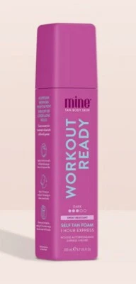 MINE TAN Self Tan Mousse 1 Hour Formulation MINETAN Sweat Resistant Skin Firming Fake