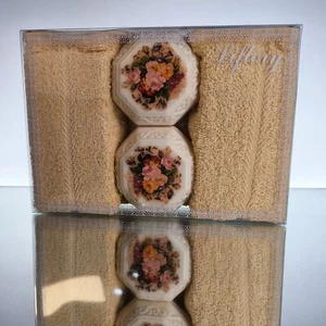 Juego de jabones y toallas vintage Liflory 🇩🇪 rosa barroco lujo • sin usar • EMBALAJE ORIGINAL - Imagen 1 de 5