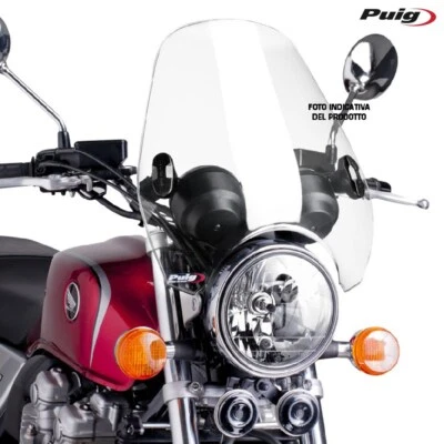 Pare-Brise Custom II Transparent pour Moto Guzzi 850 V7 Stone 2021-2024 - Photo 1/2