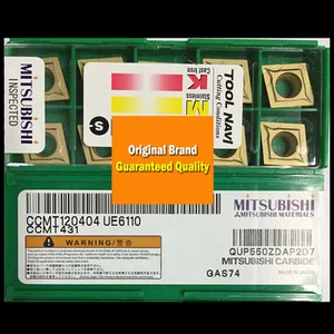 10PCS in BOX Original MITSUBISHI CCMT120404 UE6110 CCMT431 Carbide Insert New - Picture 1 of 1