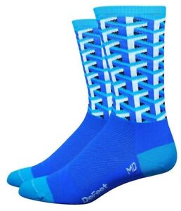 Defeet Aireator Socks / Blue Size X-Large Mens 12 + Eur 46+ New Free P&P