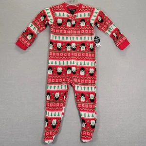 JOE BOXER Christmas Print Pajamas One Piece Suit Blanket Sleeper. 18 months  - Picture 1 of 10