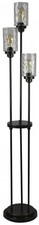 Allen + Roth Latchbury 66.55-in Bronze Multi-Head Floor Lamp With Glass Shade