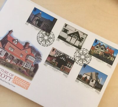 Isle of Man Stamps 2001 Architecture, Baillie Scott First Day Cover Unaddressed - Image 1 of 3