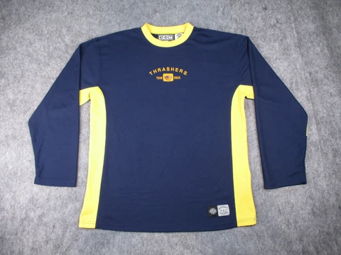 Vintage Atlanta Thrashers Shirt Mens 2XL XXL Blue NHL Hockey Jersey Team Issue Cover