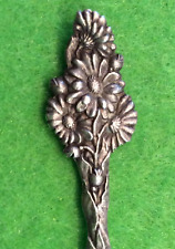 Wallace Goldwash Sterling Silver Spoon Floral Handle (Perhaps Daisy) No Monogram