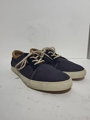REEF NAVY BLUE CANVAS TOP SIDER BEACH MENS 11 SHOES - Image 1 of 4