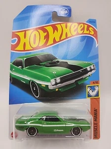 2023 Hot Wheels Muscle Mania '70 Dodge Hemi Challenger Green w/ Black MC5 spokes - Picture 1 of 2