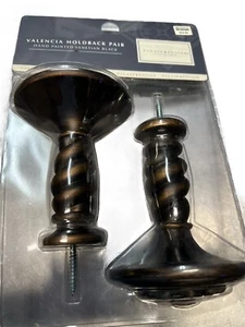 `Valencia Post Holdback Pair Hand Painted Antique Gold Bed Bath & Beyond - Picture 1 of 2