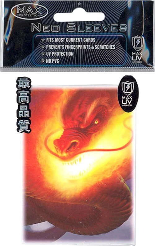 Card Supplies - Max Neo DECK PROTECTORS - INFERNO (50 pack - Standard Size) -New - Image 1 of 1