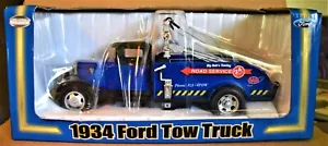 NAPA 1934 Ford Tow Truck 1/24 diecast metal, Bank Blue, many moving parts NIB - Picture 1 of 7