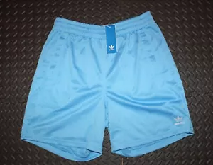 RARE! NEW MENS ADIDAS ORIGINALS  POLYESTER MESH TREFOIL SHORTS ~ LARGE  #IX0540 - Picture 1 of 2