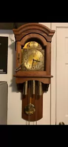 Vintage ""Tempus Fugit"" Wanduhr 1972 groß mit Pendelarbeiten - Bild 1 von 2