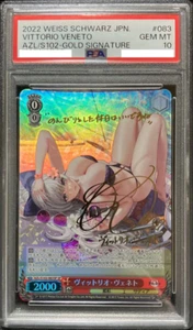 PSA 10 BLANCO NEGRO JAPONÉS AZUR LANE GOLD SIGNATURE #083 VITTORIO VENETO 2022 - Imagen 1 de 2