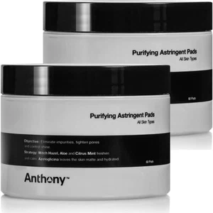 Anthony Purifying Astringent Pads with Witch Hazel 60 Count (pack of 2) - Picture 1 of 5