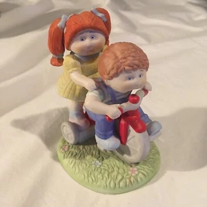 Vintage Cabbage Patch Kids 1985 Ceramic "Gimme A Ride" Figurine Xavier Roberts - Picture 1 of 7