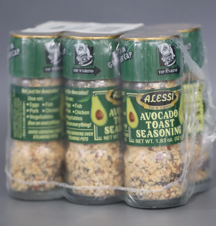 Estuche para tostadas de aguacate condimento Alessi de 6 X 1,83 OZ caducado 02/06/2026 Foto 1 de 4