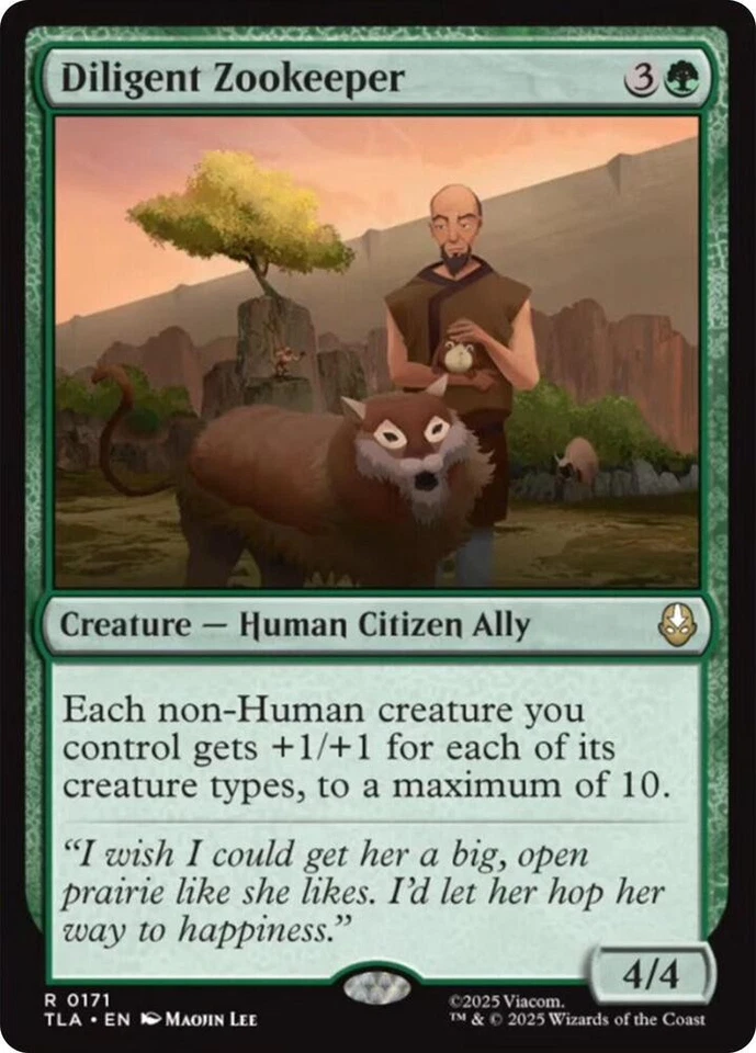 Diligent Zookeeper R 171 Non-Foil MTG TLA Magic - Image 1 of 1