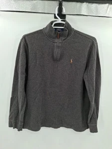 Polo Ralph Lauren Mens Large Estate Rib Quarter Zip Pullover Sweater - Picture 1 of 9