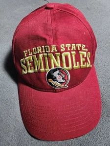 FSU New Era Cap Hat OSFM 9Twenty Red Florida State Seminoles Strapback Football - Picture 1 of 11