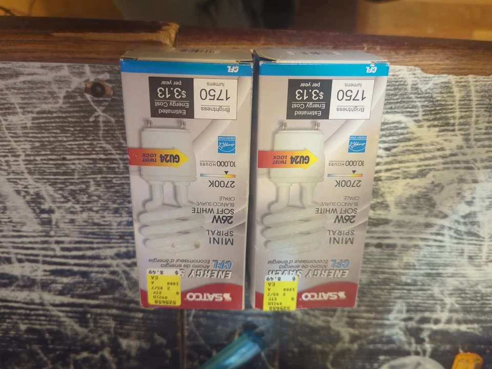 Satco Spiral 26W Bulbs With GU24 Base - Image 1 of 1