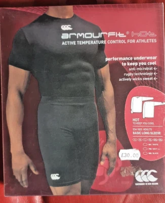CANTERBURY - CCC- BASELAYER - HOT - ARMOURFIT - LONG SLEEVE - NAVY - 3XL - Image 1 of 2