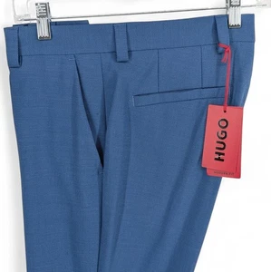 HUGO Boss Men's Modern-Fit Suit Dress Pants Wool Superflex Blue 30 x 32 - Picture 1 of 7