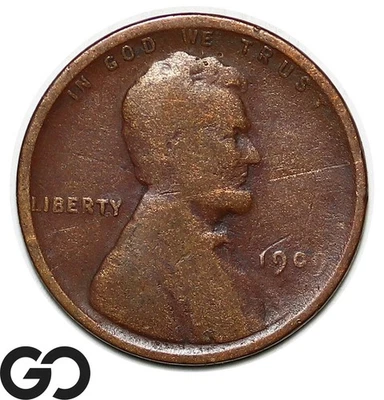 1909 Lincoln Cent Wheat Penny - Image 1 of 3